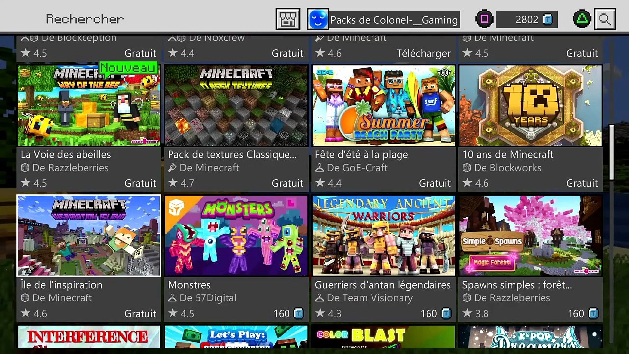 Comment avoir la BOUTIQUE GRATUITE sur MINECRAFT BEDROCK ? 🤔
