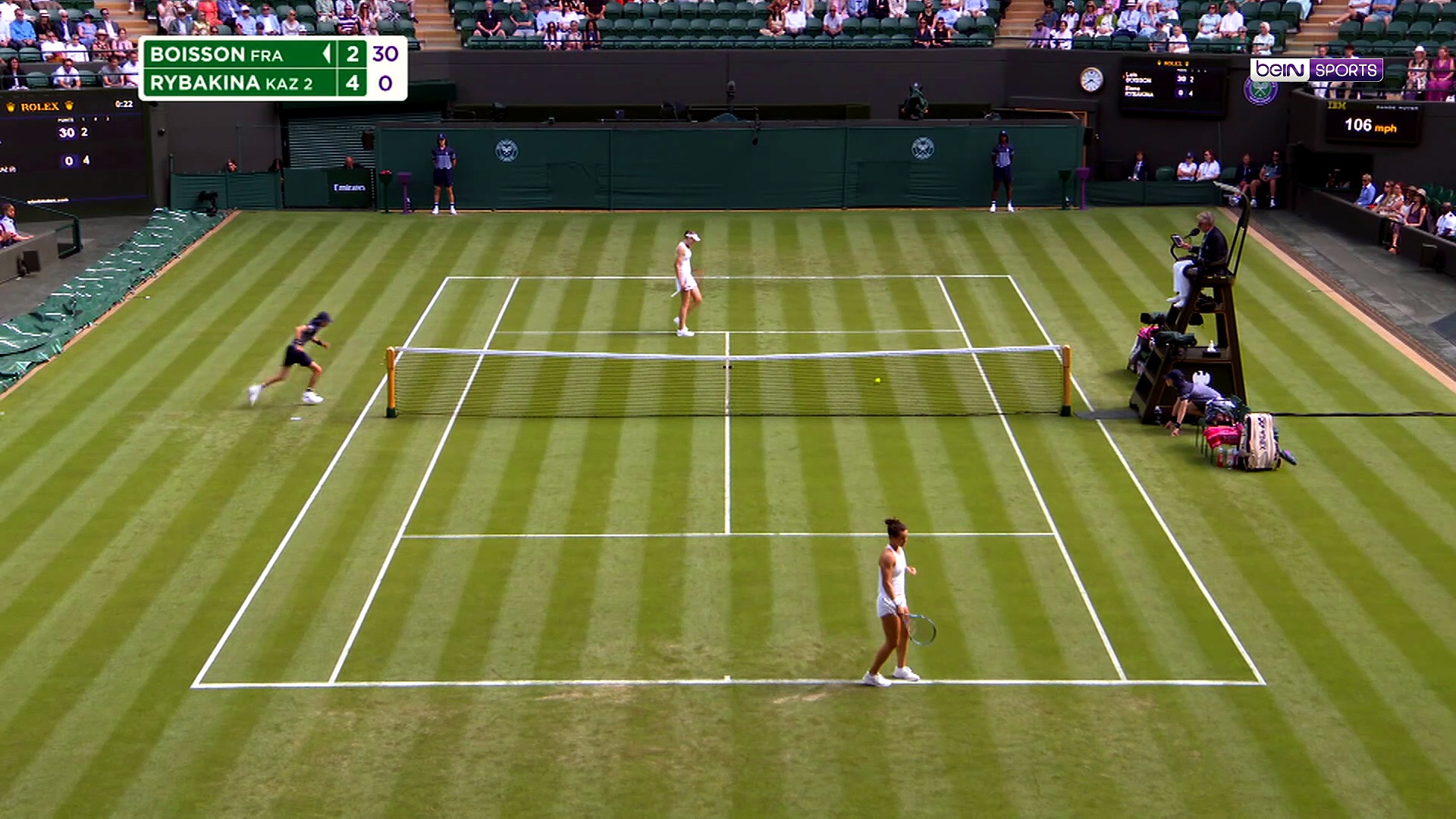 Wimbledon : Boisson bouscule Rybakina mais s'incline d'entrée