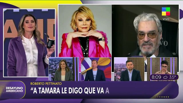 Roberto Pettinato sorprendió al augurar que su hija Tamara será la sucesora de Susana Giménez