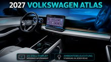 2027 Volkswagen Atlas – Hochwertiges Interieur mit Holzdekor im Detail