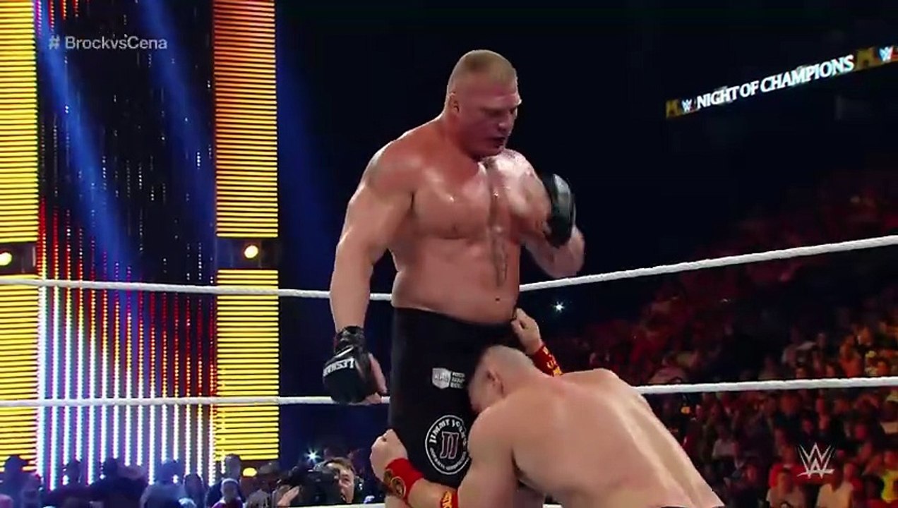 FULL MATCH Brock Lesnar vs. John Cena   WWE Title Match WWE Night of Champions 2014