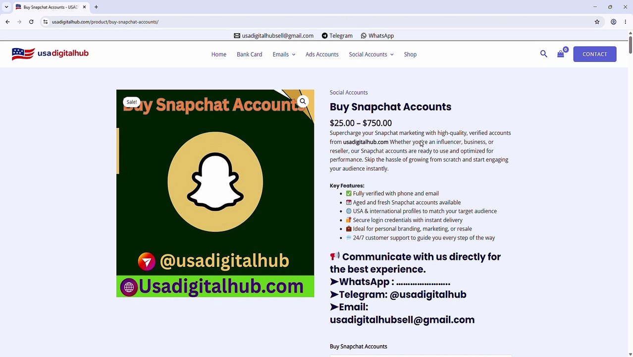 Top 13 Trusted Platforms to Buy Old Snapchat Accounts 26_Video