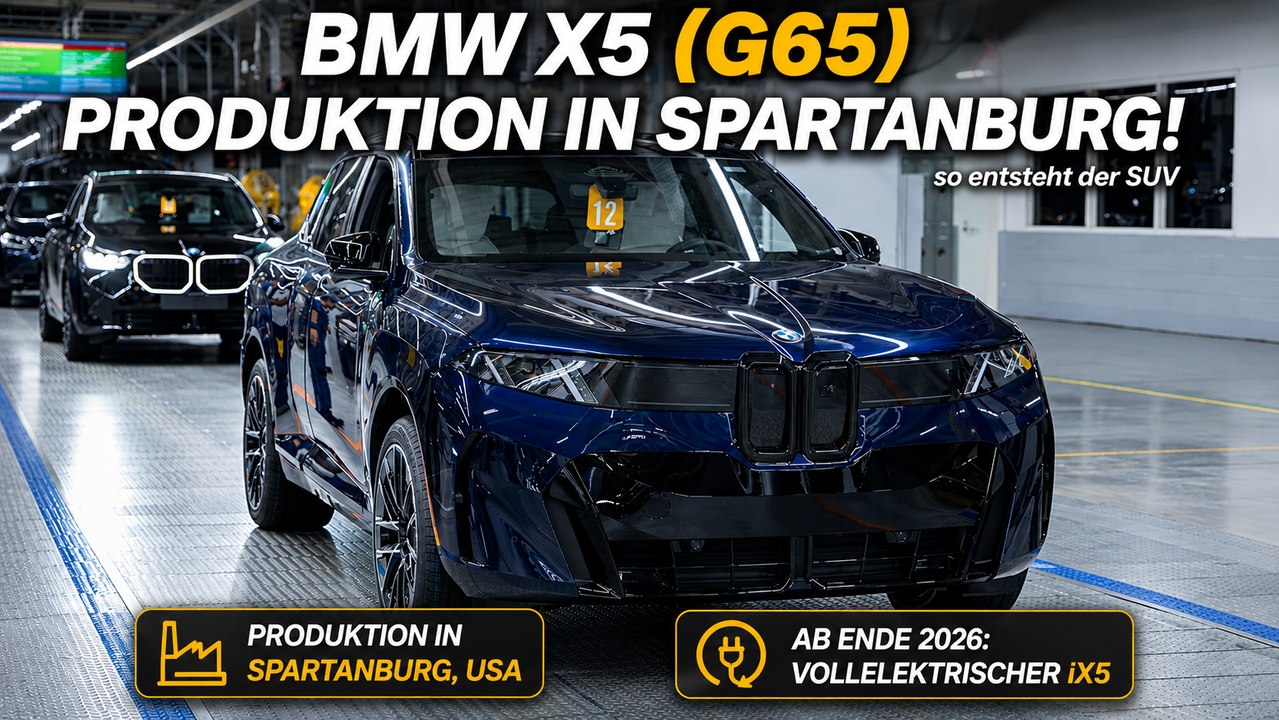 BMW X5 (G65): US-Werk baut erstmals den elektrischen iX5!