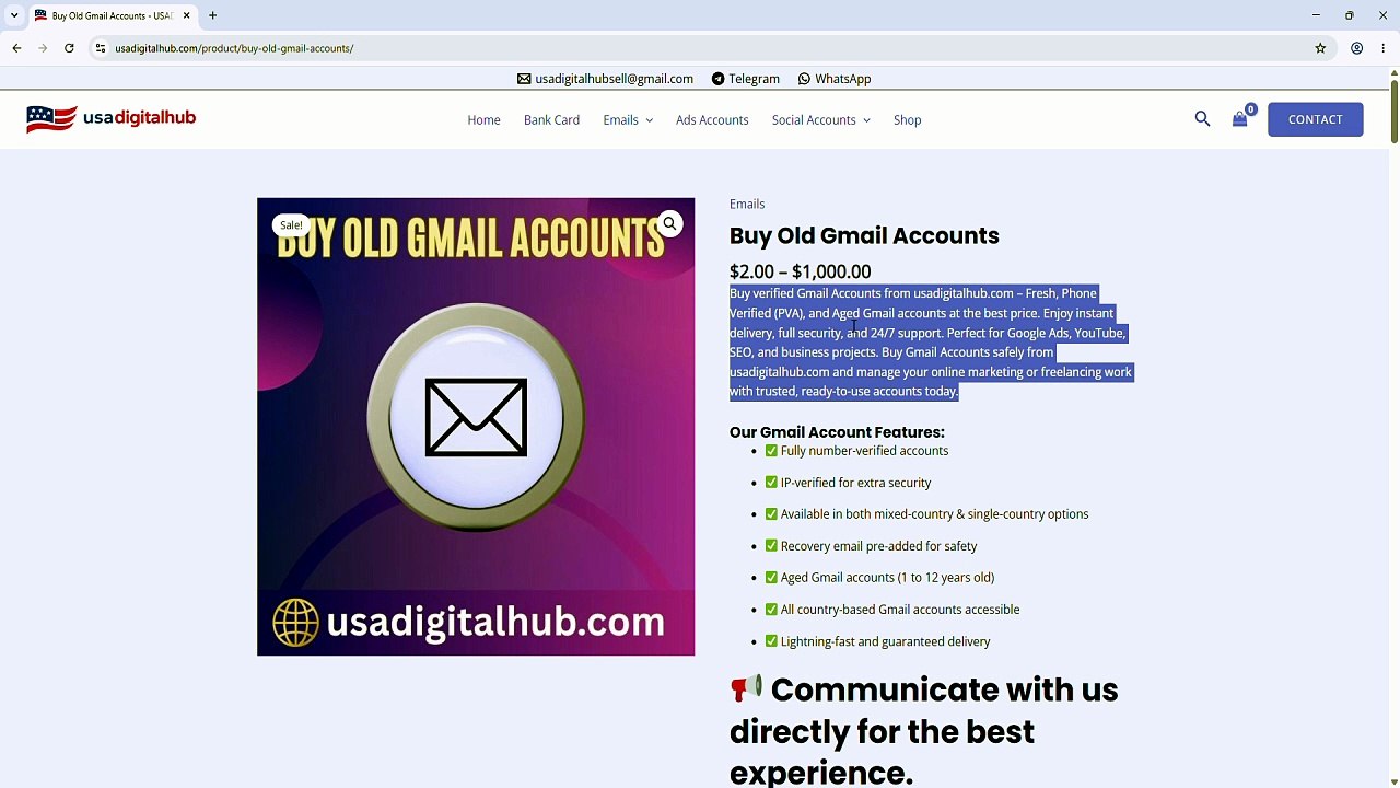 5 Top 10 Best Reliable Websites for Buying Gmail Accounts
