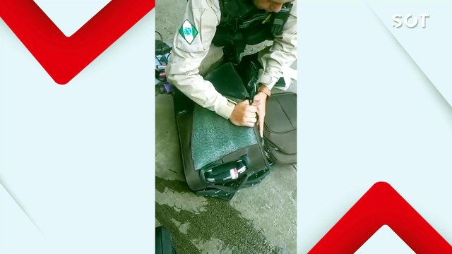 Polícia Militar apreende 7,1 kg de haxixe avaliados em cerca de R$ 400 mil em ônibus em Cascavel
