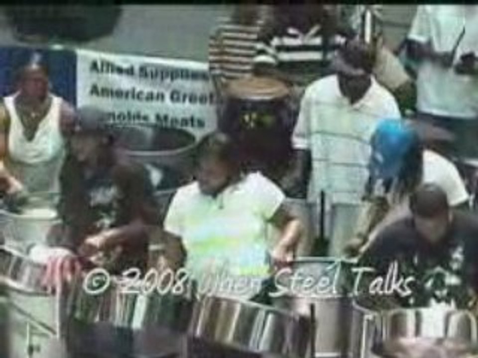 Pantonic Steel Orchestra playing 'Earth A Run Red'