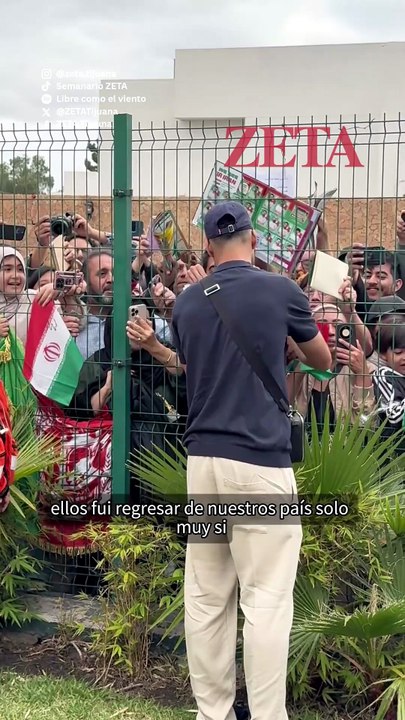 Entre lágrimas y porras, tijuanenses despiden a selección mundialista de Irán.