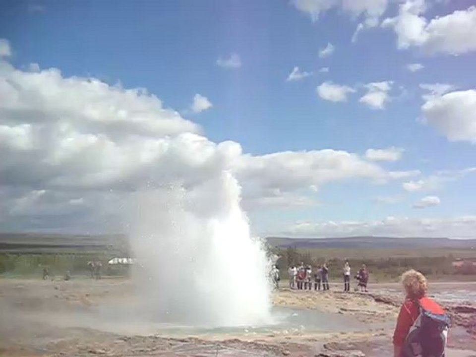 Geyser de Geysir en Islande