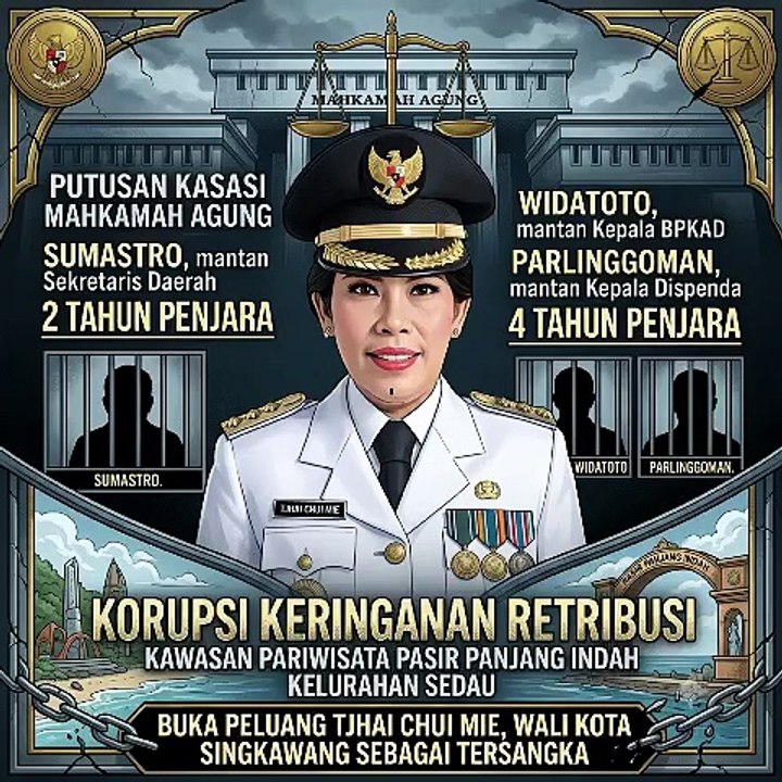 Putusan Kasasi Mahkamah Agung Pintu Masuk Jerat Tjhai Chui Mie, Wali Kota Singkawang di Provinsi Kalimantan Barat