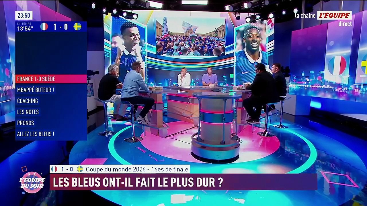 La France mène contre la Suède à la pause - Coupe du monde 2026 - Bleus