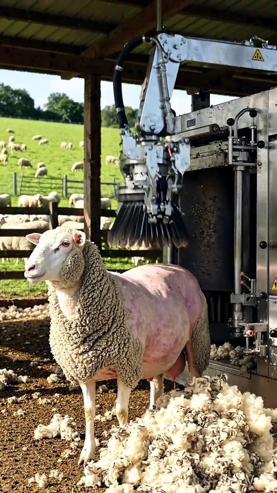 Sheep_shearing_machine #amazing #life (4)