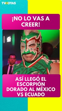 Así llegó el Escorpión Dorado al Estadio Ciudad de México para el partido de México vs Ecuador