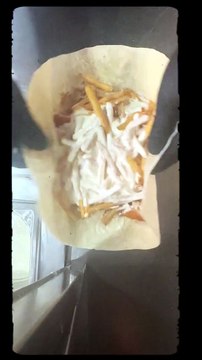 French Tacos Gratiné Bleu & Viande & Frites & Sauce Gruyère #BR3 #Tacos #Food #Foodlover #Foodies
