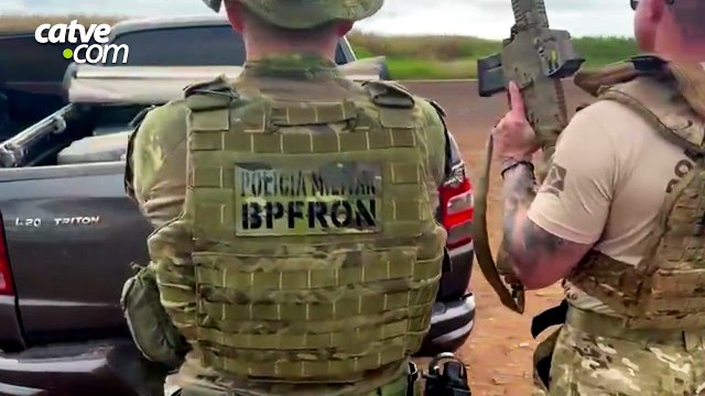Ação entre Polícia Federal e BPFRON apreende mais de uma tonelada de maconha no Paraná