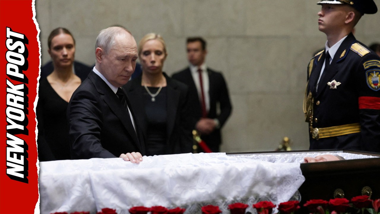 Putin makes rare public appearance at farewell ceremony for former Defense Minister