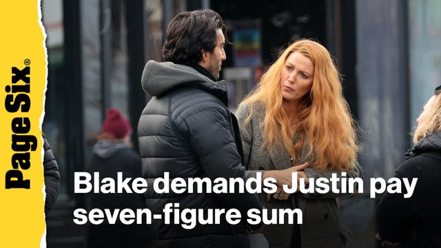 Blake Lively demands Justin Baldoni pay staggering seven-figure sum after settling legal war