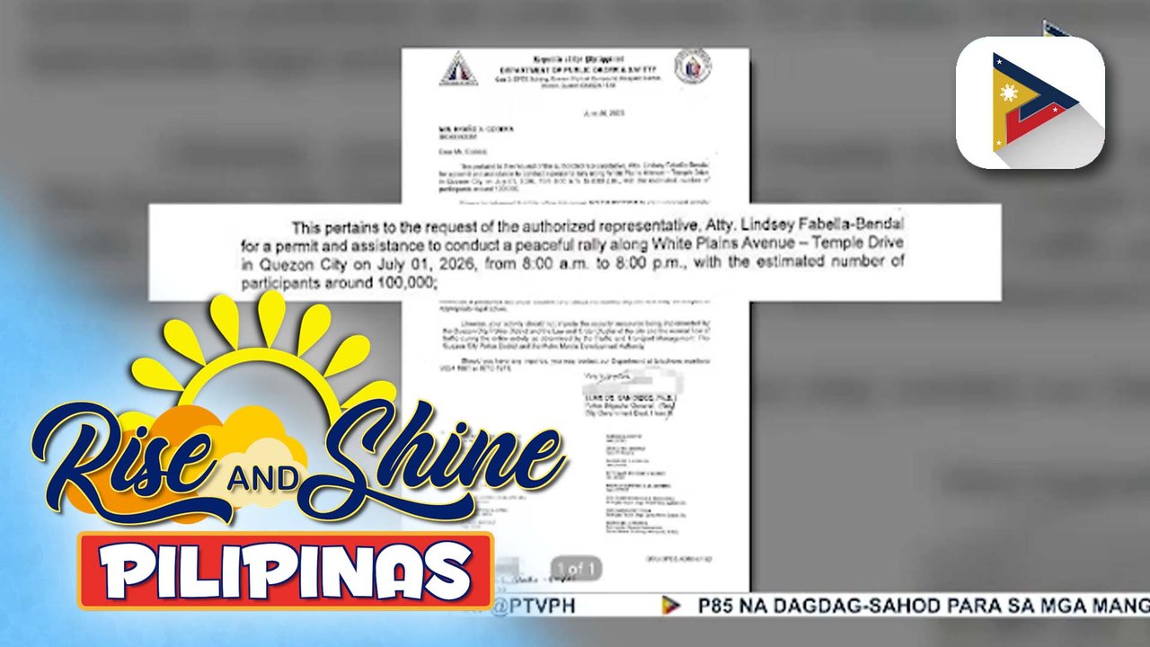 Isang religious group, binigyan ng permit hanggang araw, July 1 para magsagawa ng rally sa EDSA-White Plains