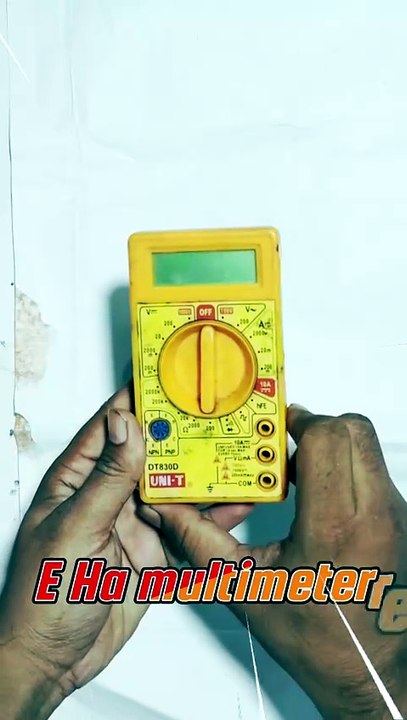 how to check home ac voltage using Multimeter