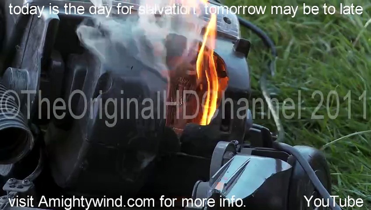 Hoover Wind Tunnel vacuum flame thrower