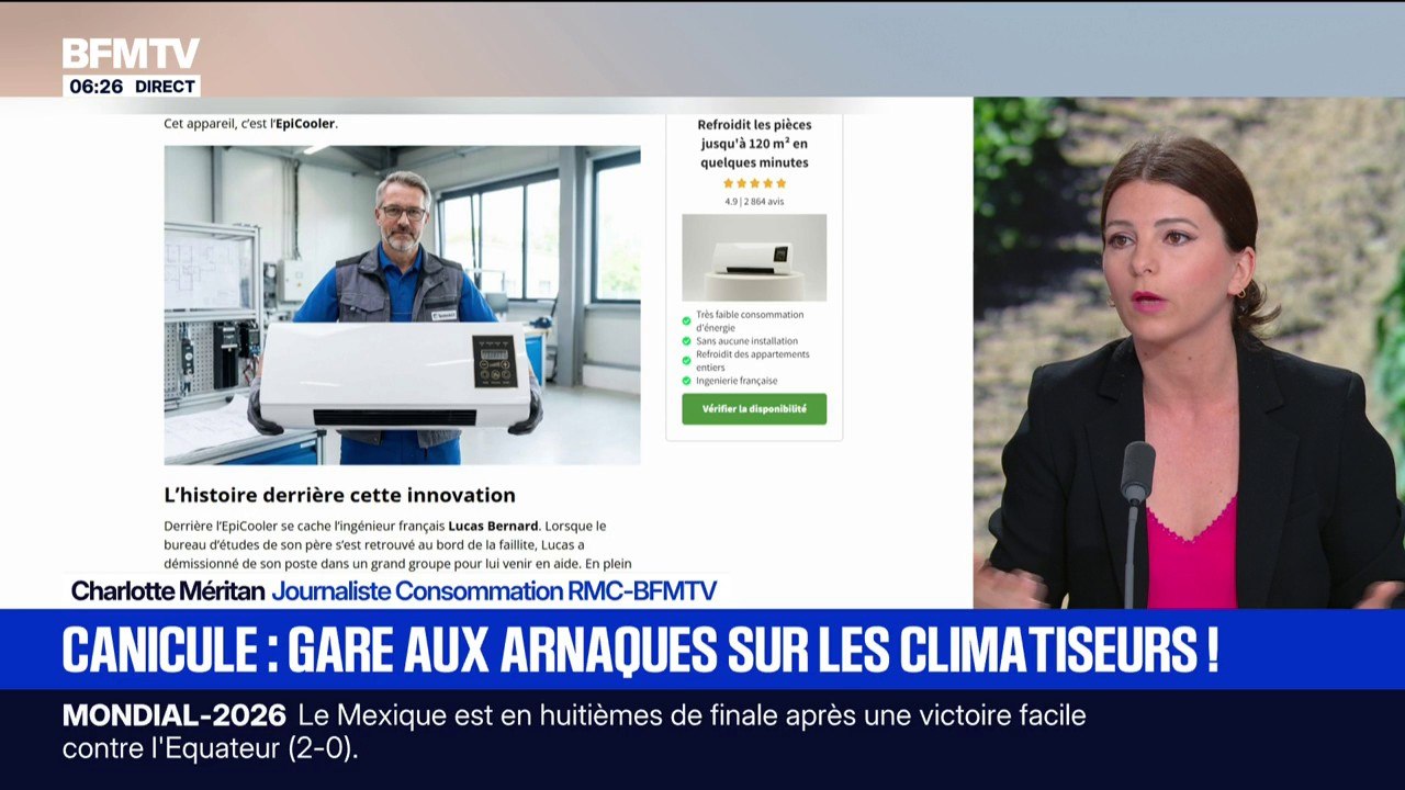 "De 35°C à 17°C en moins de deux minutes": les arnaques sur les climatiseurs pullulent en ligne