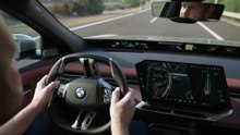 The new BMW iX3 50 xDrive. Polarized Grey Metallic. Automated Driving with the BMW Highway_Motorway-Assistant