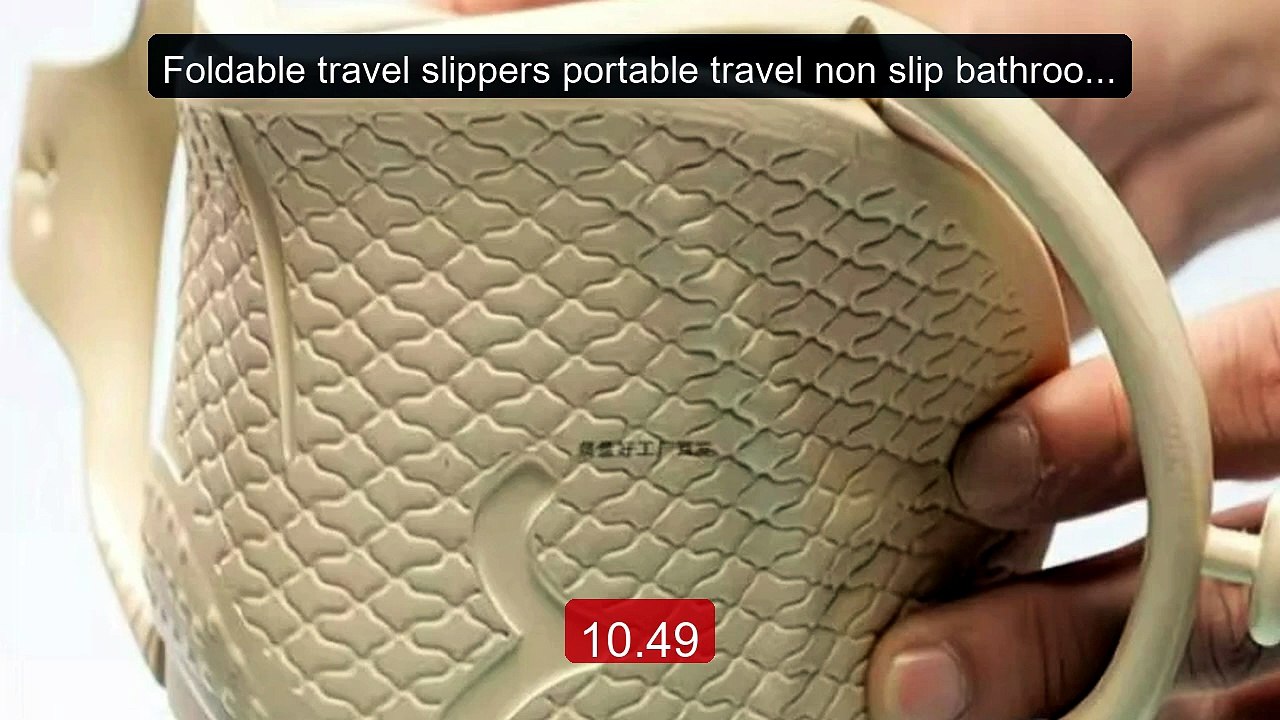 Foldable travel slippers portable travel non slip bathroom men's a... -- Best Deal 2026 | Shop Now!