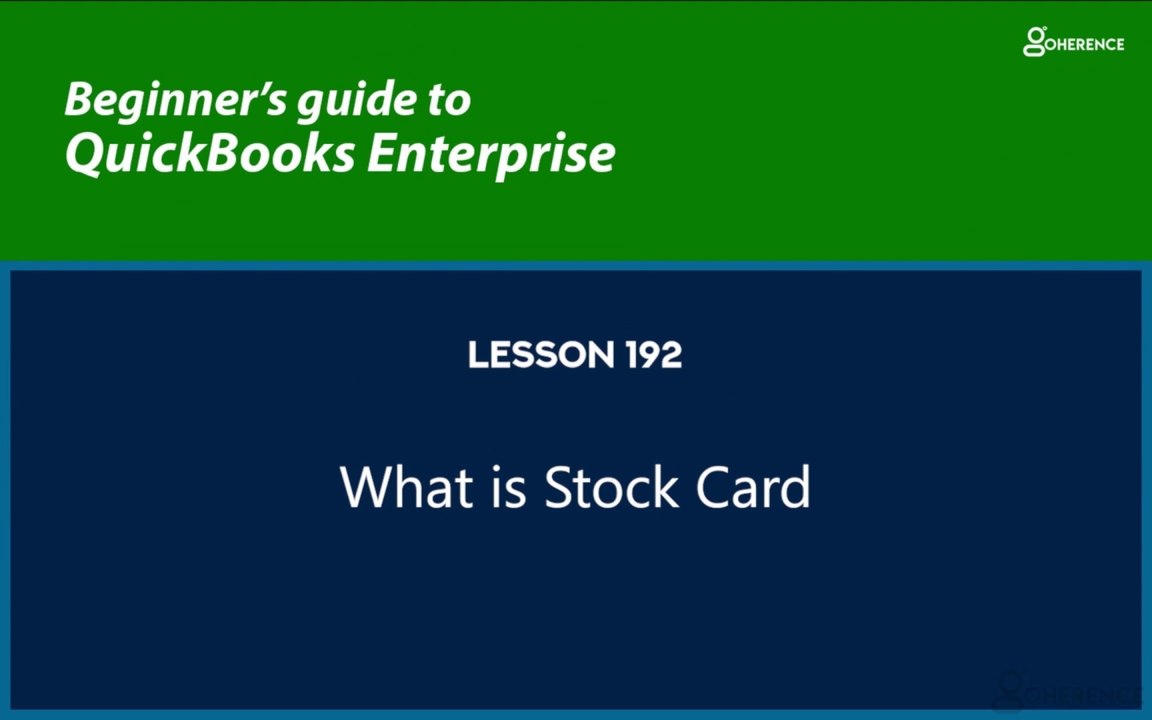 192 - What is Stock Card