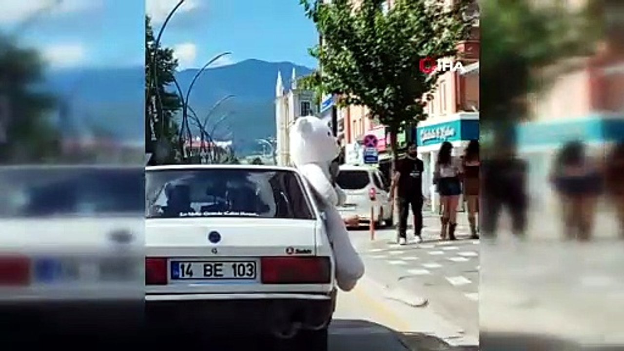 Cama astığı peluş ayı 41 bin lira ceza yedirdi