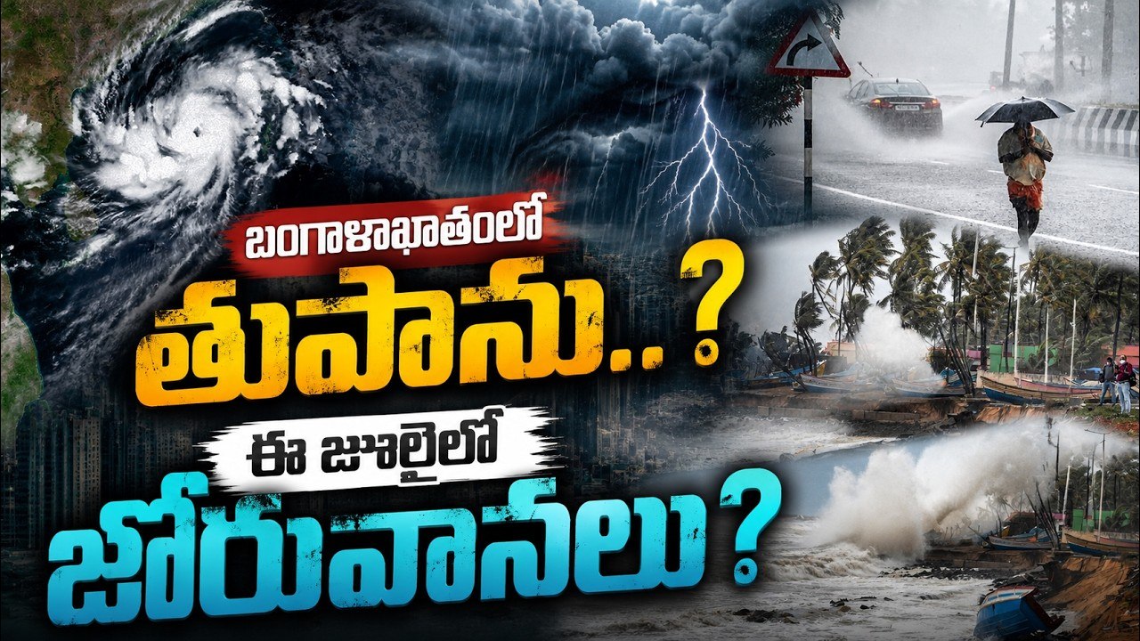 Cyclone alert: బంగాళాఖాతంలో తుపాను..? ఈ జూలైలో జోరువానలు? | Heavy rains AP | Asianet News Telugu