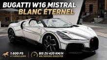 Bugatti W16 Mistral Blanc Éternel: Kunst trifft auf 1.600 PS