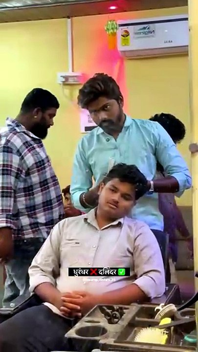 Dhurandhar X Dalinder Comedy 😂 | Action Cut Twist Barber Shop Video