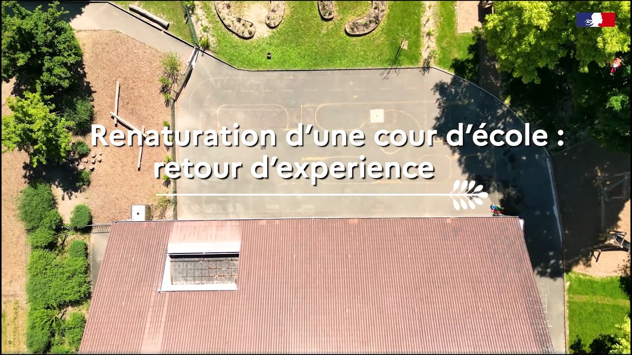 Renaturation d'une cour d'école : retour d’expérience