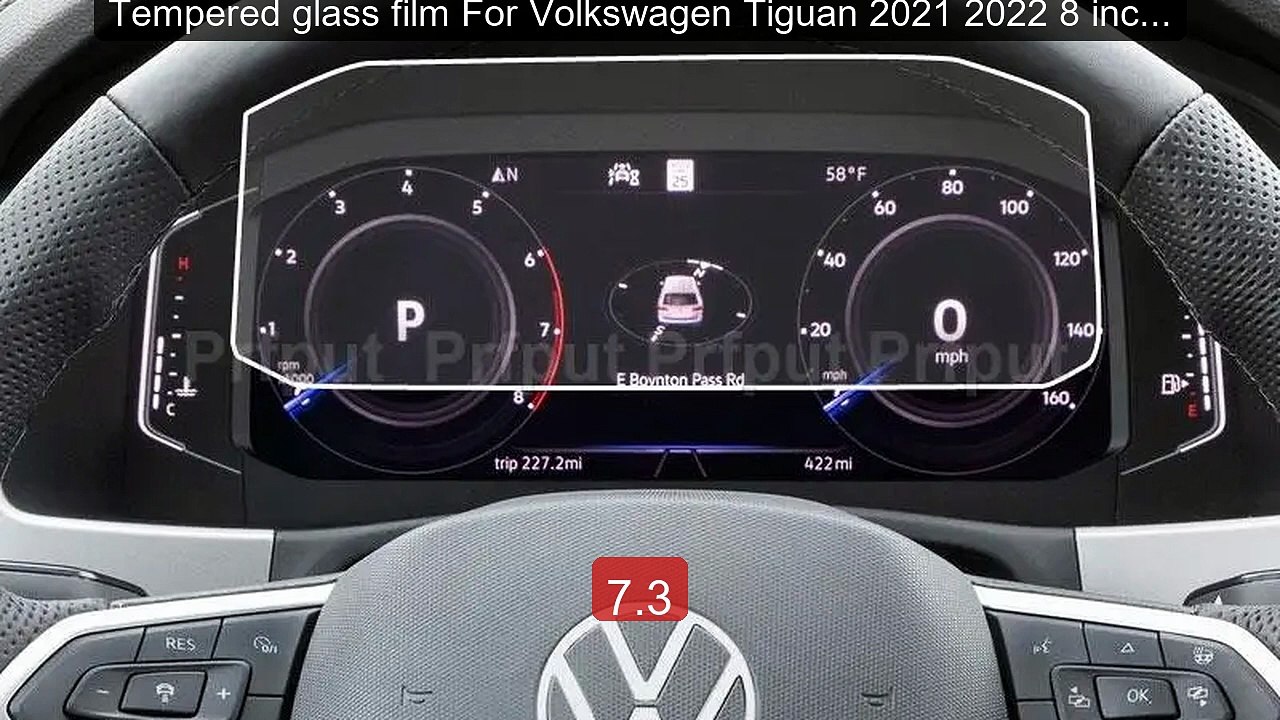 Tempered glass film For Volkswagen Tiguan 2021 2022 8 inch Car... -- Best Buy 2026 | Great Quality!