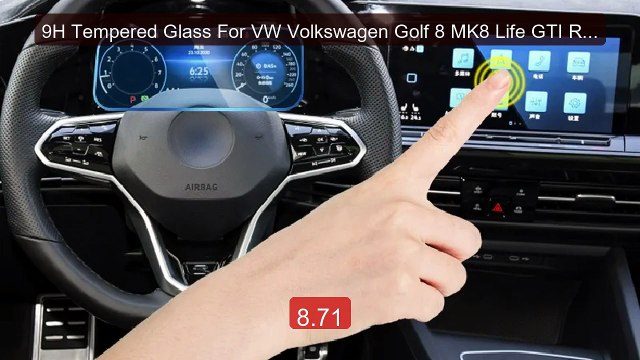 9H Tempered Glass For VW Volkswagen Golf 8 MK8 Life GTI R Car Navig... Top Rated 2026 | Buy Now!