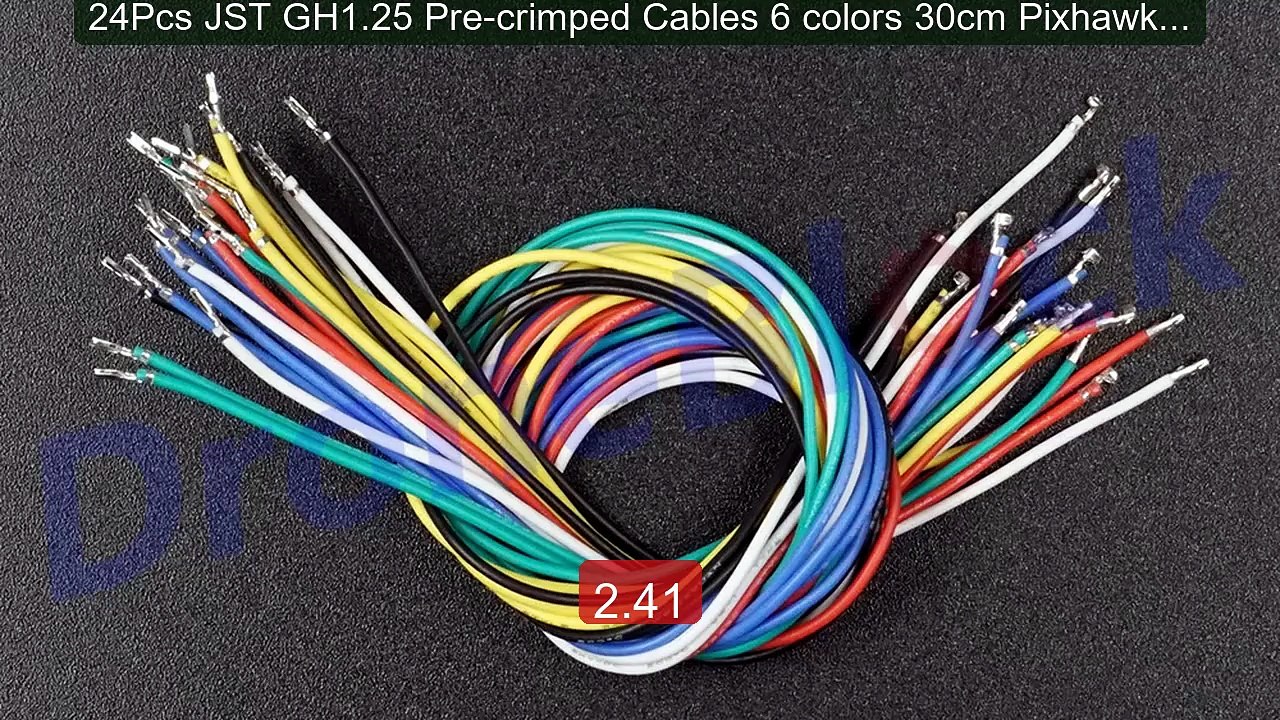 24Pcs JST GH1.25 Pre-crimped Cables 6 colors 30cm Pixhawk2 Pixhack... -- Best Deal 2026 | Shop Now!