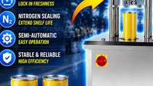 full auto tin can seamer, metal can sealing facility for coffee powder, vacuum can sealing machine for milk powder tins, automated sealing gear for nut containers, tin sealing equipment for tea cans, oat tin sealing machine factory , vacuum can sealing ma