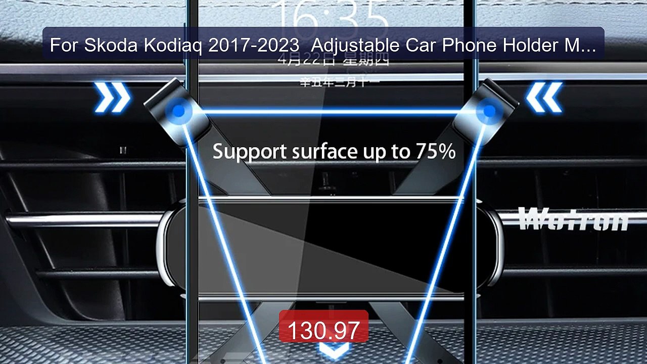 For Skoda Kodiaq 2017-2023  Adjustable Car Phone Holder Mobil... -- Amazing Value 2026 | Must Have!