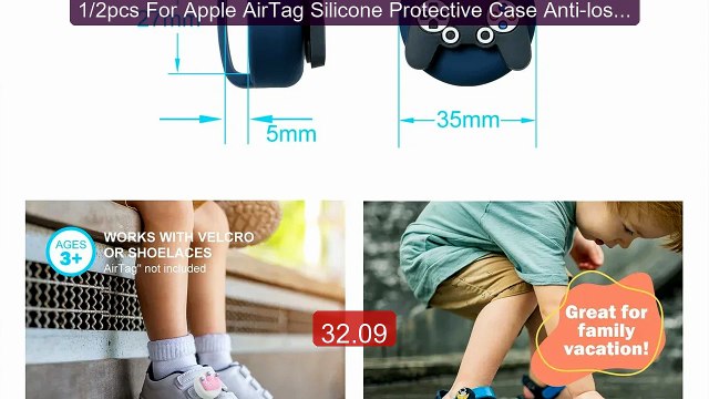 1/2pcs For Apple AirTag Silicone Protective Case Anti-lost GPS... Hot Deal 2026 | Limited Offer!