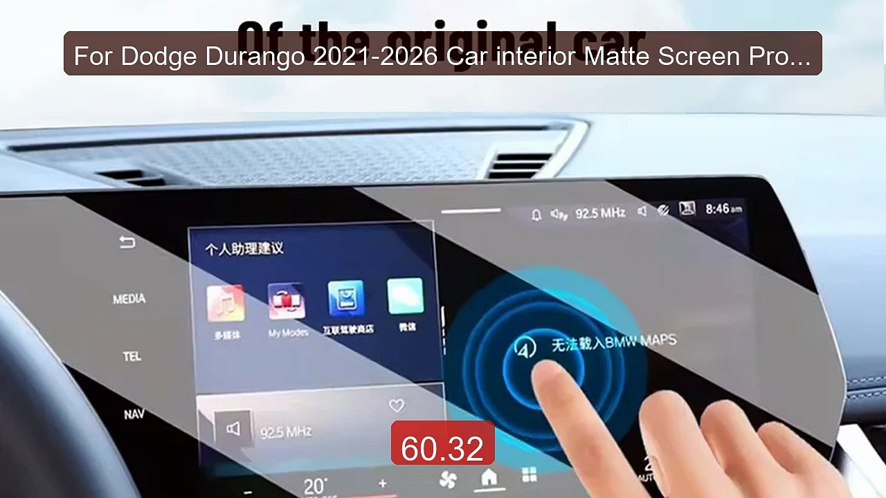 For Dodge Durango 2021-2026 Car interior Matte Screen Prote... -- Top Pick 2026 | Unbeatable Price!