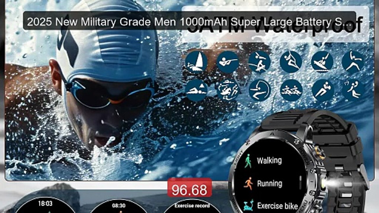 2025 New Military Grade Men 1000mAh Super Large Battery Smart Watch... -- Top Rated 2026 | Buy Now!