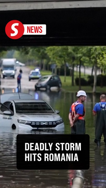 One dead and floods in Bucharest after powerful storm hits Romania