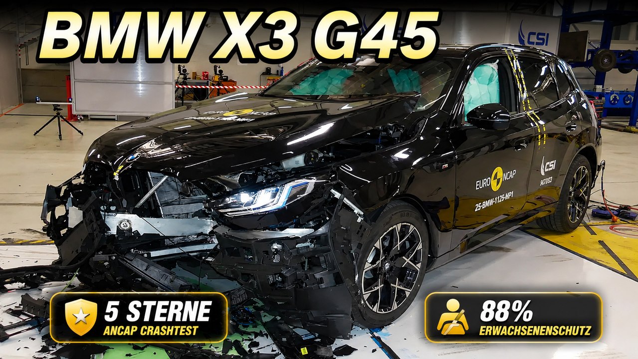 BMW X3 (G45) im ANCAP Crashtest: So sicher ist das SUV wirklich