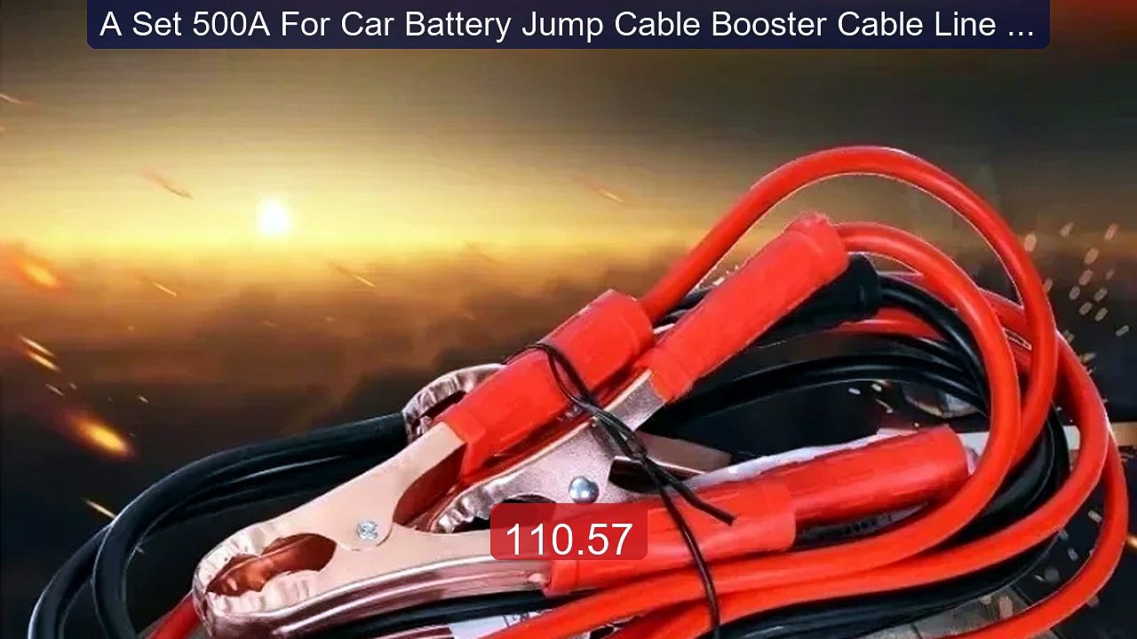 A Set 500A For Car Battery Jump Cable Booster Cable Line Emergency... -- Best Deal 2026 | Shop Now!