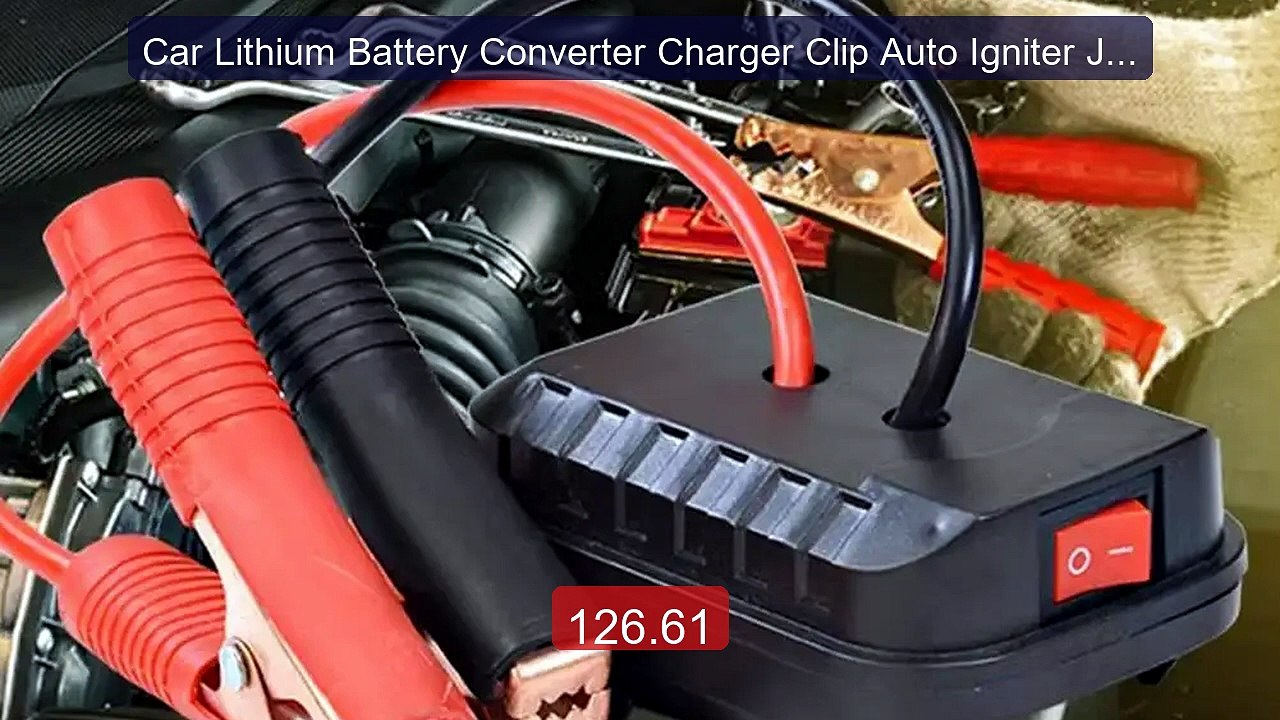 Car Lithium Battery Converter Charger Clip Auto Igniter Jump ... -- Amazing Value 2026 | Must Have!