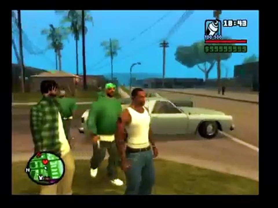 Grand Theft Auto San Andreas PlayStation 2 PAL Gameplay With Cheats Part 04