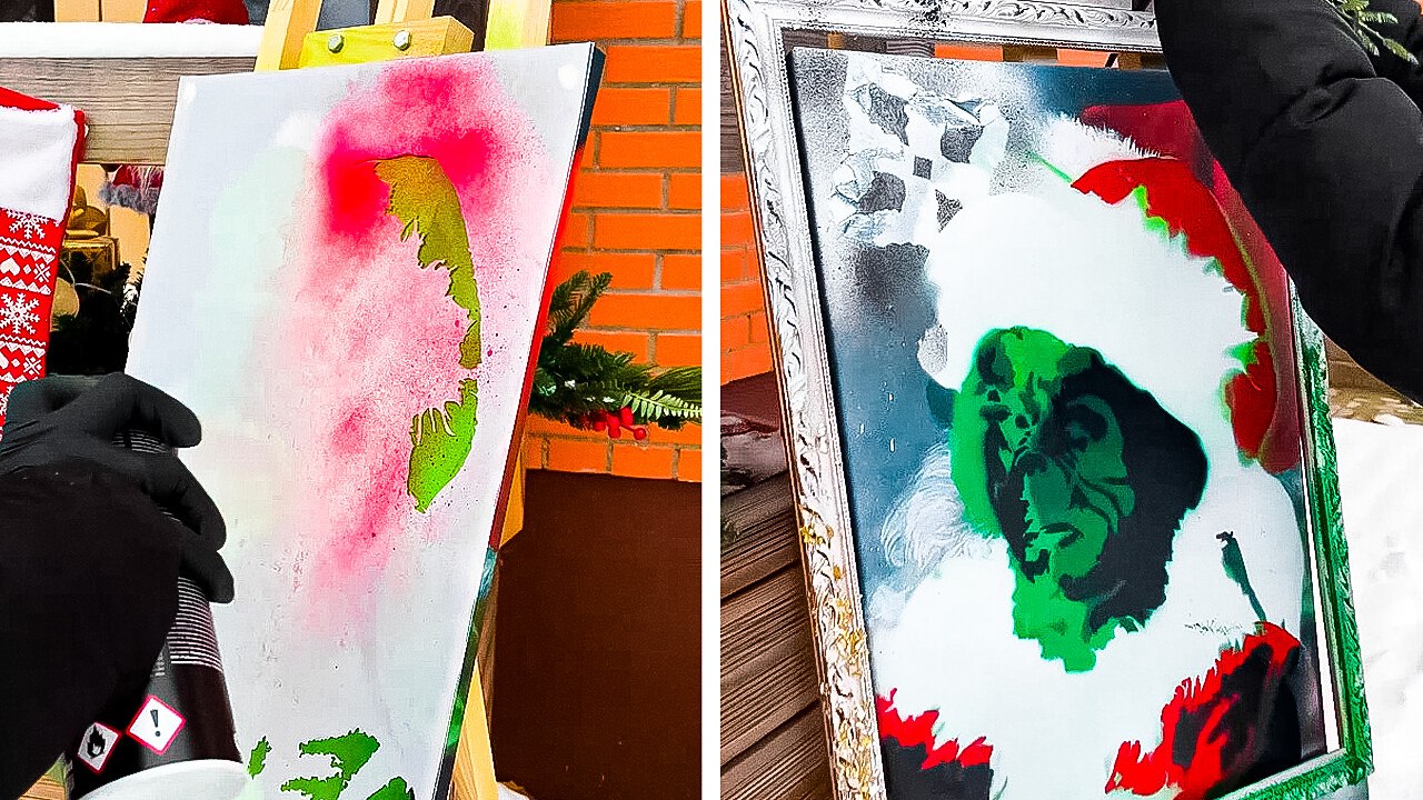 Creative Santa Claus Holiday Artwork || Inspiri...