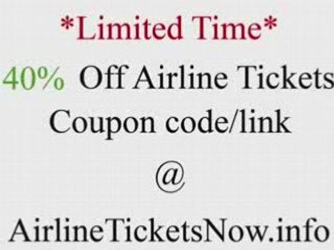 Cheap Airline Tickets - 40% off