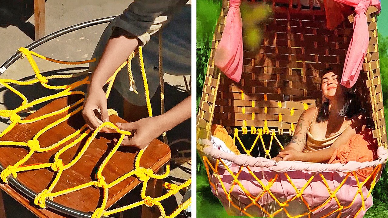 We Crafted a Cozy Cardboard Retreat || Outdoor DIY Projects by Wood Mood