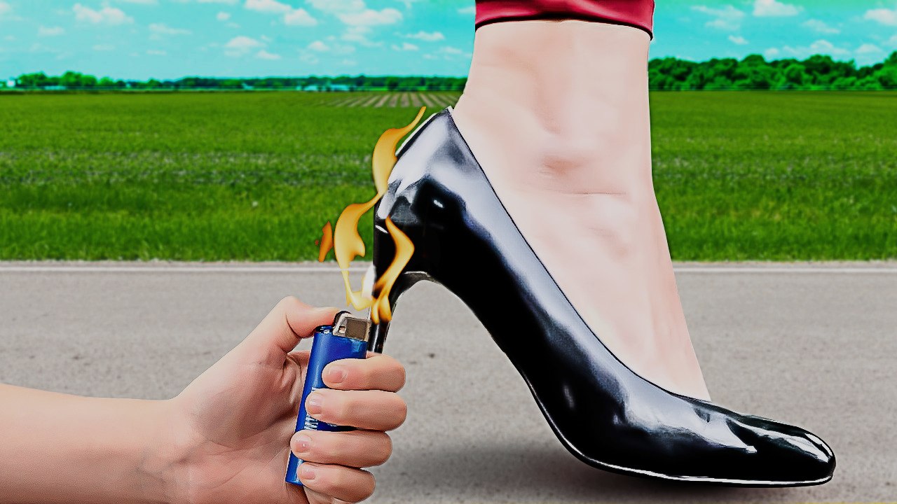 He transformed my worn high heels into stunning masterpieces!