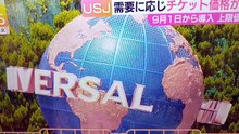 USJ 価格変動制　導入9月1日から　上限は非公開
